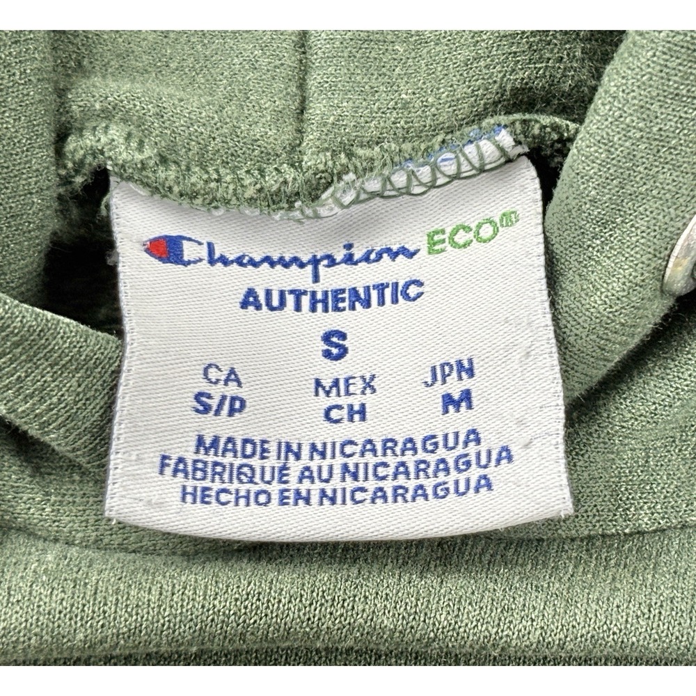 Champion Baylor University Hoodie Green Yellow Size Small - Picture 5 of 5
